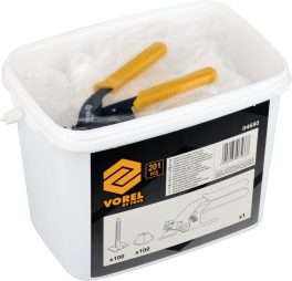 Kit pentru nivelat placi ceramice, 201 buc (cod: 04680)