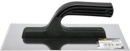 Gletieră inox crestată 125 x 270, 4 x 4 (cod: 06740)