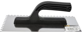 Gletieră inox crestată 125 x 270 mm, 6 x 6 mm (cod: 06760)