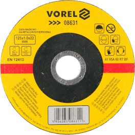 DISC ABRAZIV PENTRU DEBITAT METALE 125X1X22 MM (cod: 08631)