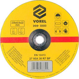 DISC ABRAZIV PENTRU METAL 230X6.8X22 MM (cod: 08669)
