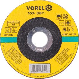 DISC ABRAZIV PENTRU TAIAT PIATRA 115X3.2X22 MM (cod: 08671)