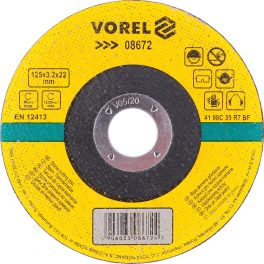 DISC ABRAZIV PENTRU TAIAT PIATRA 125X3.2X22 MM (cod: 08672)