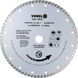 Disc diamantat turbo 230 mm (cod: 08755)