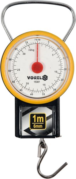 Cântar de mână 32 Kg cu bandă de măsurare de 1m (cod: 15301)