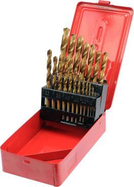 Set 19 burghie titan pentru metal 1 - 10 mm (cod: 22330)