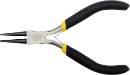 Clește cu vârfuri rotunde - mecanică fină 125 mm (cod: 42307)