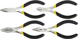 Set 4 clești - mecanică fină 125 mm (cod: 42308)