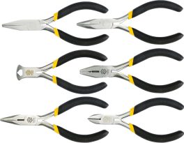 Set 6 clești - mecanică fină 125 mm (cod: 42309)