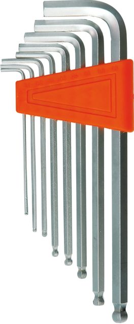 Set 8 chei hexagonale 1,5 - 8 mm, CR-V (cod: 56473)