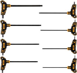 Set chei hexagonale bilă și mâner, 8 buc (cod: 56629)