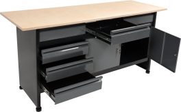 Masă de lucru pentru atelier 1700 x 600 mm (cod: 58456) - imagine 4
