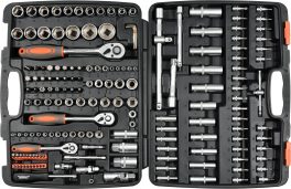 Trusă tubulare 1/2 -3/8 - 1/4'', 173 buc (cod: 58688)