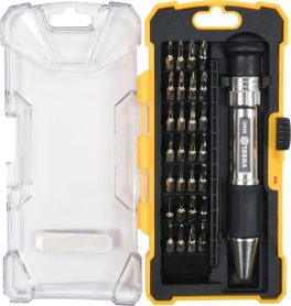Set surubelnita cu biti, metalica, 29 PC (cod: 64401) - imagine 2