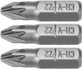 Set 3 biți 1/4 pz2x25mm (cod: 65471)