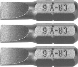 Set 3 biți 1/4 6 x 25 mm (cod: 65482)