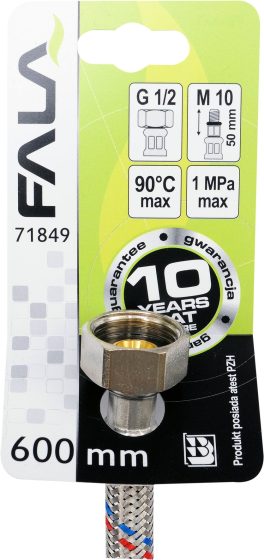 RACORD FLEXIBIL F / M 1/2 "M10X1 600MM (cod: 71849) - imagine 2