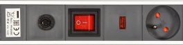 Prelungitor electric 6 prize cu întrerupator, 3 m(cod: 72373) - imagine 3