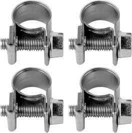 Set 4 cleme zincate cu șurub 14-16/9mm (cod: 73783)
