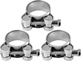 Set 3 cleme zincate cu șurub 27-29/18mm (cod: 73791)