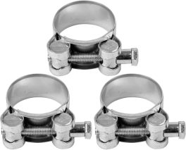 Set 3 cleme zincate cu șurub 32-35/20mm (cod: 73793)