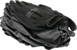 MANUSI DE LUCRU10 "NEGRE (12PERECHI) (cod: 74078)