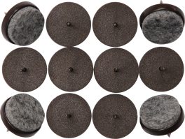 Set 12 piciorușe pâslă pentru mobilă 24 mm (cod: 74922)