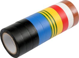Bandă izolatoare PVC 15 mm x 10m, set 10 buc (cod: 75012)