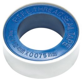 BANDA TEFLON, 12MMX0.075MMX10M (cod: 75200)