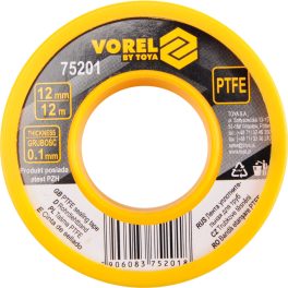 BANDA DE TEFLON 12MM x 0.01MM x 12M (cod: 75201)