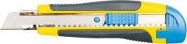 Cutter cu protecție și mâner gumat 18 mm (cod: 76182)