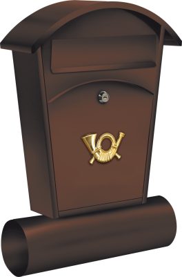 Cutie poștală 480 x 280 x 80 mm maro (cod: 78592)