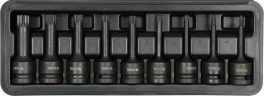 Set biți impact 1/2, spline, 9 buc (cod: YT-10691)