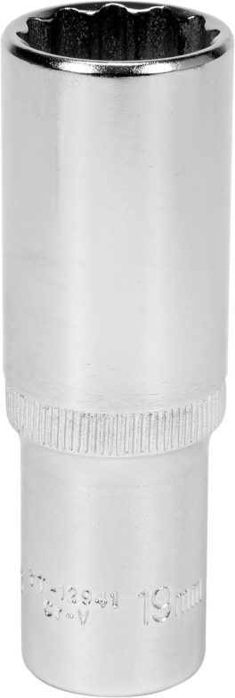 Cheie tubulară bihexagonală 1/2" 19 mm adâncă (cod: YT-12941) (cod: YT-12941)