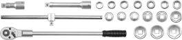 SET CHEI TUBULARE HEXAGONALE 3/4 '', 20 BUC (cod: YT-1335) (cod: YT-1335)