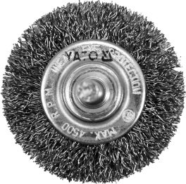 Perie circulară sârmă 50mm inox (cod: YT-47565) - imagine 2