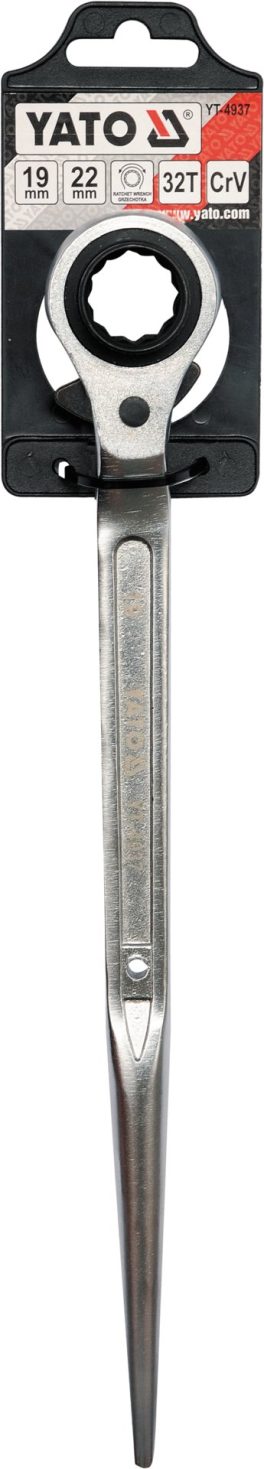 Cheie tubulară dublă cu clichet 19 - 22 mm (cod: YT-4937) (cod: YT-4937) - imagine 2