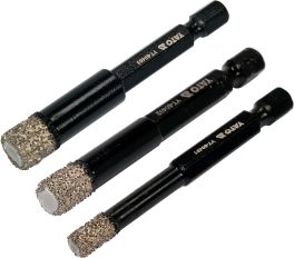 Set 3 burghie diamantate pentru ceramică 6, 8, 10 mm(cod: YT-60409) (cod: YT-60409) - imagine 2
