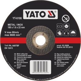 Disc debitat oțel inoxidabil 115 x 1.2 x 22 mm (cod: YT-6101) - imagine 2