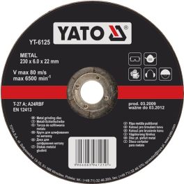 DISC SLEFUIT METAL 125X6X22 MM (cod: YT-6124) - imagine 2