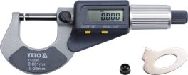 Micrometru cu afișaj digital 0-25 mm (cod: YT-72305)