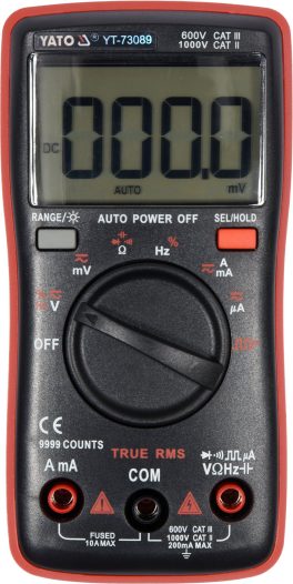 Multimetru digital LCD (cod: YT-73089) (cod: YT-73089)