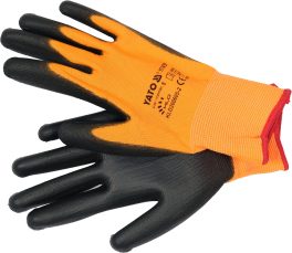 Mănuși de protectie din nylon cu nitril  MĂRIME 8 (cod: YT-74751) (cod: YT-74751)