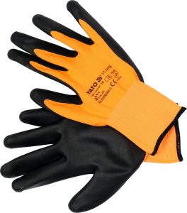 Mănuși de protectie din nylon cu nitril  Mărimea 10 (cod: YT-74756) (cod: YT-74756)