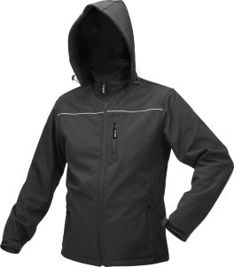 JACHETA SOFTSHELL CU GLUGA NEGRA L (cod: YT-79552)