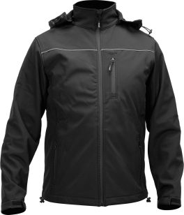 JACHETA SOFTSHELL CU GLUGA NEGRA L (cod: YT-79552) - imagine 3