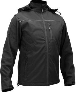 JACHETA SOFTSHELL CU GLUGA NEGRA L (cod: YT-79552) - imagine 2
