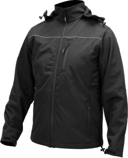 JACHETA SOFTSHELL CU GLUGA NEGRA L (cod: YT-79552) - imagine 4