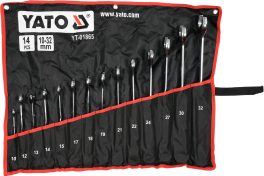 Set 14 chei combinate răsucite 10 - 32 mm (cod: YT-01865)
