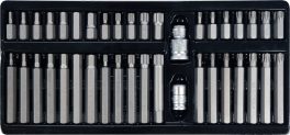 Trusa biți torx, hex și spline 40 piese (cod: YT-0400)